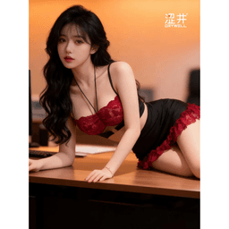 Drywell Z07 蕾絲情趣服裝 「制服妖姬」紅黑色
