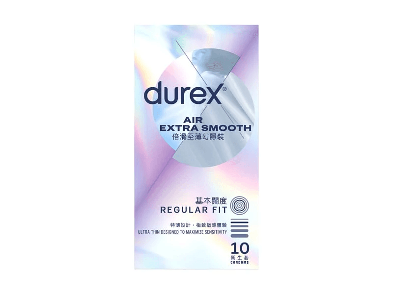 Durex 杜蕾斯 倍滑至薄幻隐装 10 片装 乳膠安全套