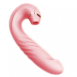 Erocome Draco 天龍座 抽插吸啜可調式雙頭按摩棒 粉紅色