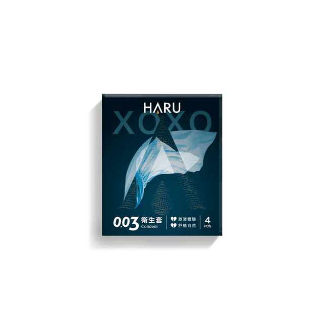 HARU XOXO 0.03 舒暢激薄款 4 片裝 乳膠安全套
