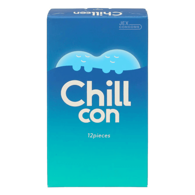 JEX - Chill Con 涼感舒緩啫喱 乳膠安全套 12片裝