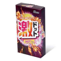 JEX 激凸點熱感型 8 片裝 乳膠安全套
