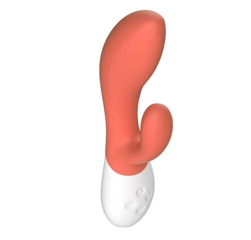 Lelo - Ina 3 兔耳震動棒 - 珊瑚色