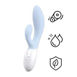Lelo - Ina 3 兔耳震動棒 - 淺藍色