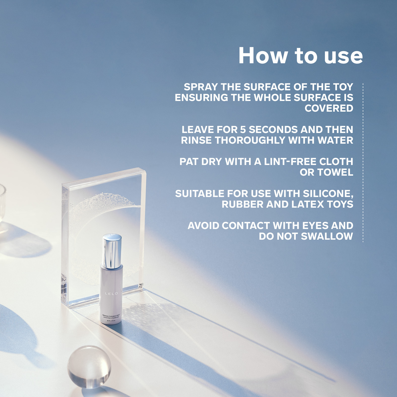 LELO 玩具清潔噴霧 60ml