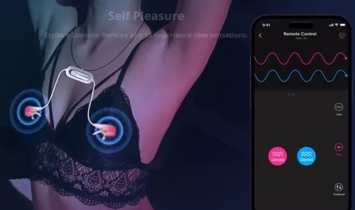 LOVENSE Gemini 可用手機App控制 乳頭夾