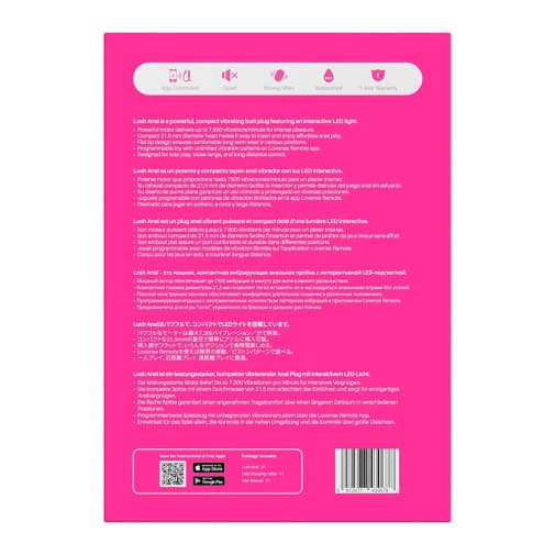 LOVENSE - Lush Anal 可APP控後庭震動器 - 粉色