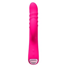 LOVENSE - Velvo 旋轉G點刺激頭&波浪滾珠兔仔按摩棒 - 粉色
