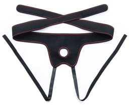 Lovetoy - 束帶連附陰囊7.5"假陽具 - 膚色