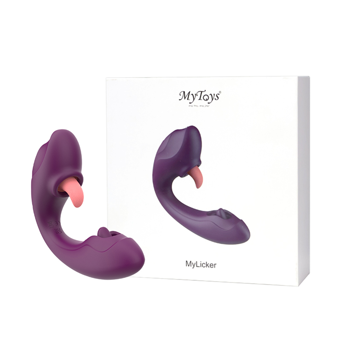 MyToys - MyLicker 雙點舔舔按摩器 - 紫色