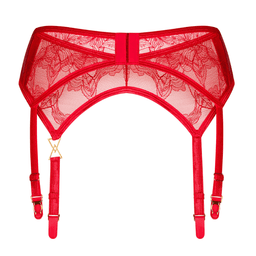 Obsessive - Aliosa garter belt 紅色刺繡性感吊襪帶 - S/M/L/XL