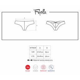 Obsessive - Frivolla 凸顯圓潤屁屁蕾絲暗紋內褲 - L/XL