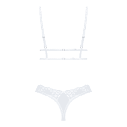 Obsessive - Heavenlly 清純碎花白色蕾絲內衣套裝 - XS/S/M/L/XL/XXL