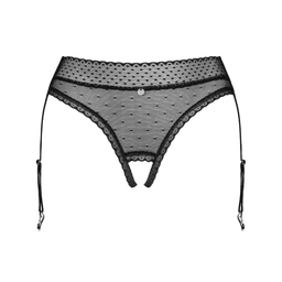 Obsessive - Lanelia 波點蕾絲內褲連吊襪帶  - XS/S/M/L