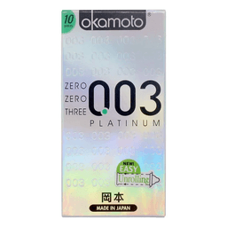 岡本 0.03 白金 10 片裝 乳膠安全套