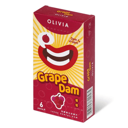 奧莉維亞 Olivia 葡萄香味 6 片口交膜片