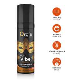 Orgie Dual Vibe! 跳動式口交快感增強潤滑液 SEX ON THE BEACH 15ml