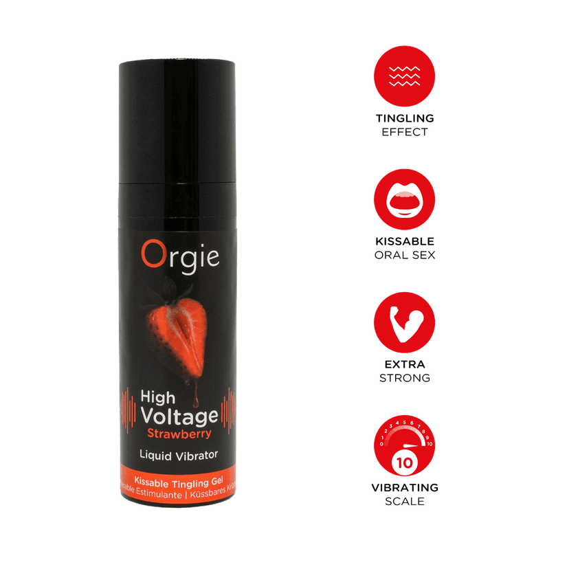 Orgie - High Voltage 酥麻震感口愛高潮精華液 草苺味 -15ml
