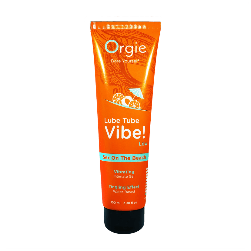 Orgie - Lube Tube Vibe! Sex On The Beach 3合1 酥麻跳動可食用潤滑液 性感海灘雞尾酒味 - 100ml