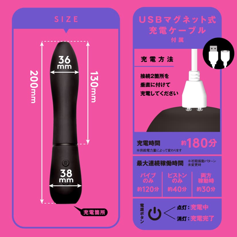 【羞恥窺陰】PxPxP 相機線性活塞震動按摩棒 90 Camera Linear Piston Vibe 90