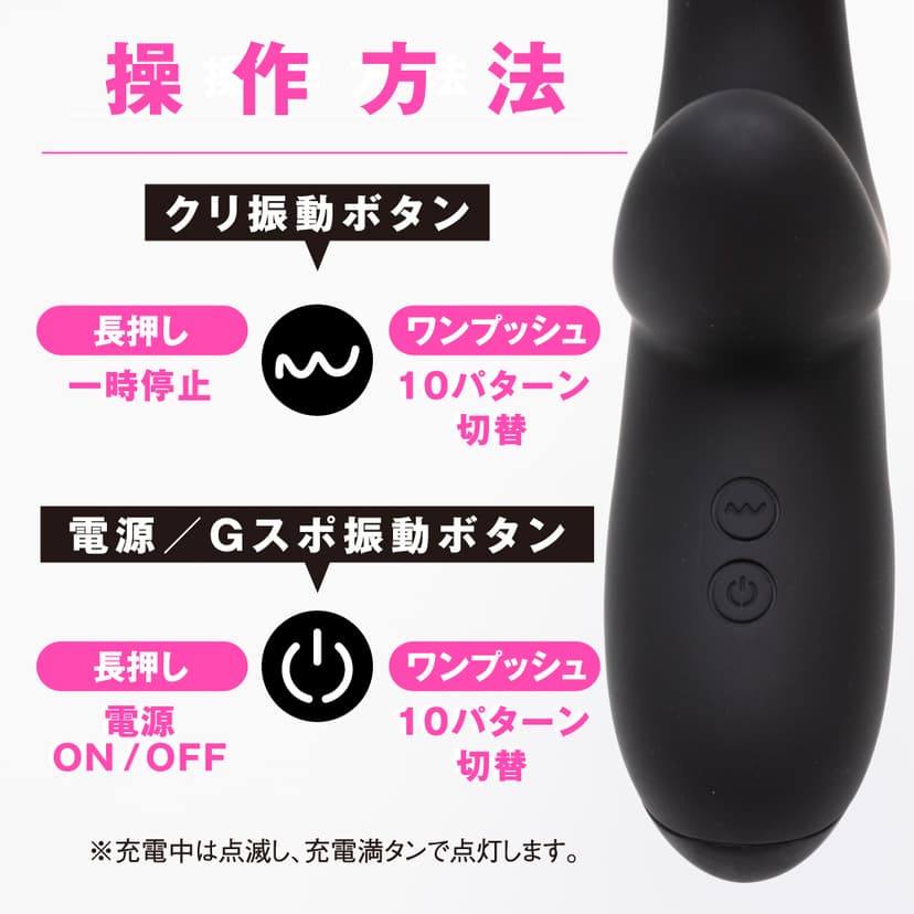 PxPxP - G Vibe 可變形雙頭按摩棒 黑色