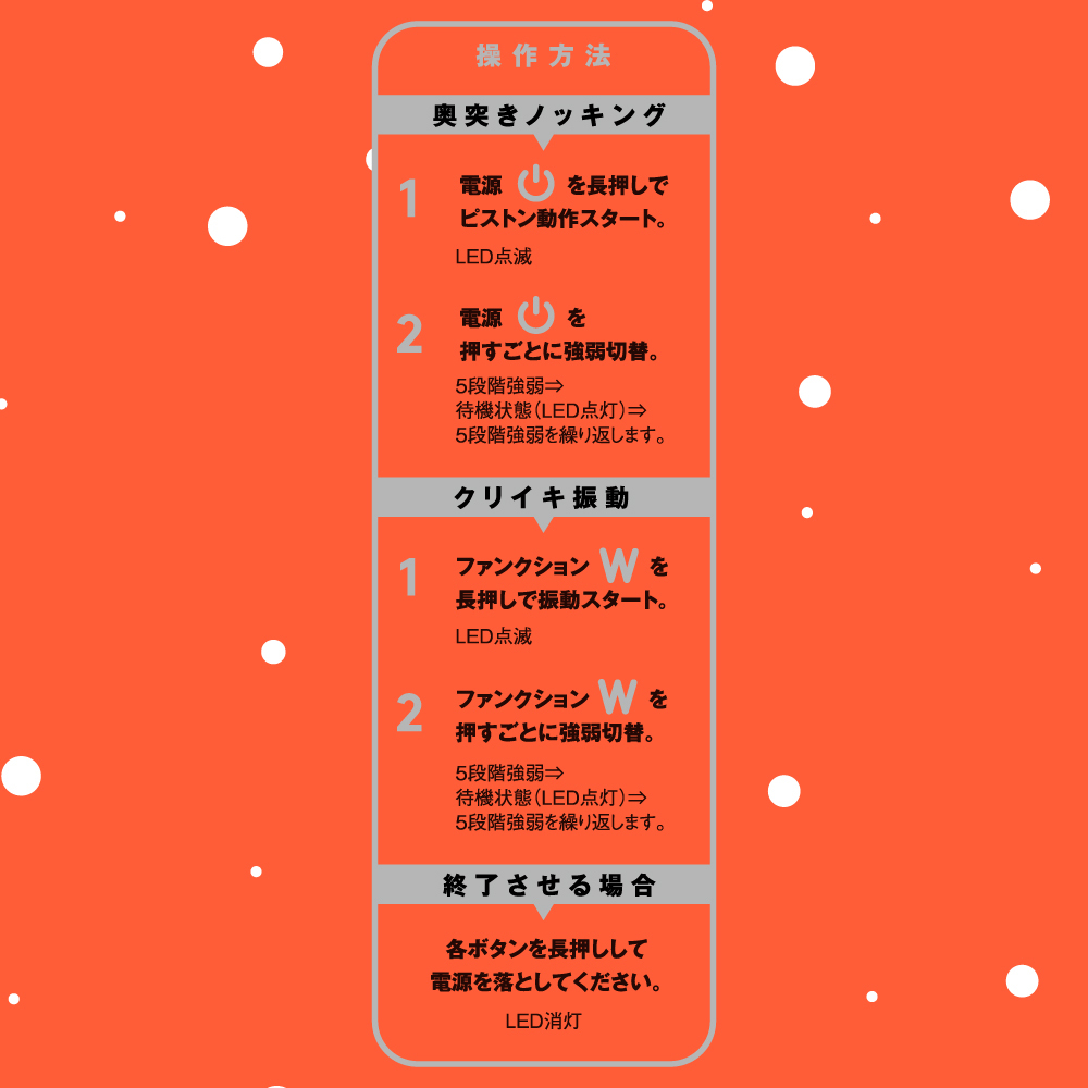PxPxP Linear Piston Kurivibe 25 前後活塞雙頭振動捧 黑色
