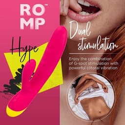 Romp Jazz 兔耳震動棒 - 紅色