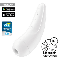 Satisfyer Curvy 2+ 吸啜震動器 - 白色