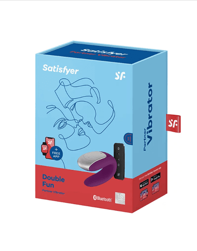 Satisfyer Double Fun 情侶共震器 紫色