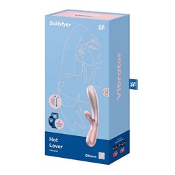 Satisfyer Hot Lover 手機遙控溫感 G 點震動棒 (粉紅頭+深粉紅色底)
