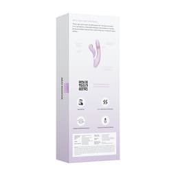 SVAKOM DuoGlow 抽插連旋轉滾珠按摩棒 配可分拆式陰蒂拍打按摩器 - 丁香紫色