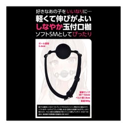 T-Best 矽膠口塞 (SMシリコン玉付口枷)  粉色/黑色