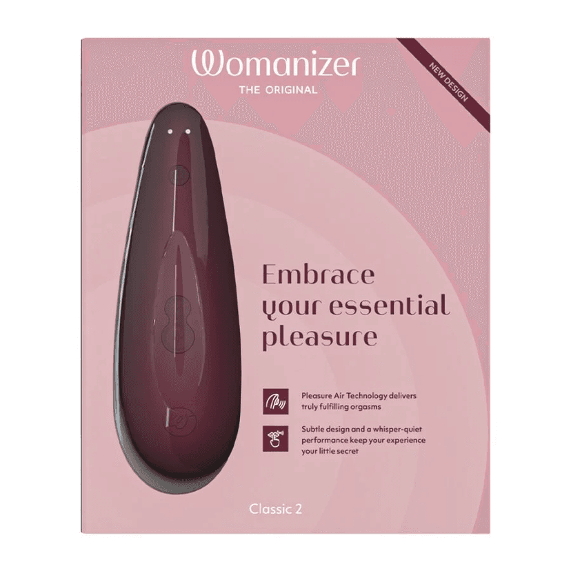 Womanizer Classic 2 陰蒂吸啜器 - 酒紅色