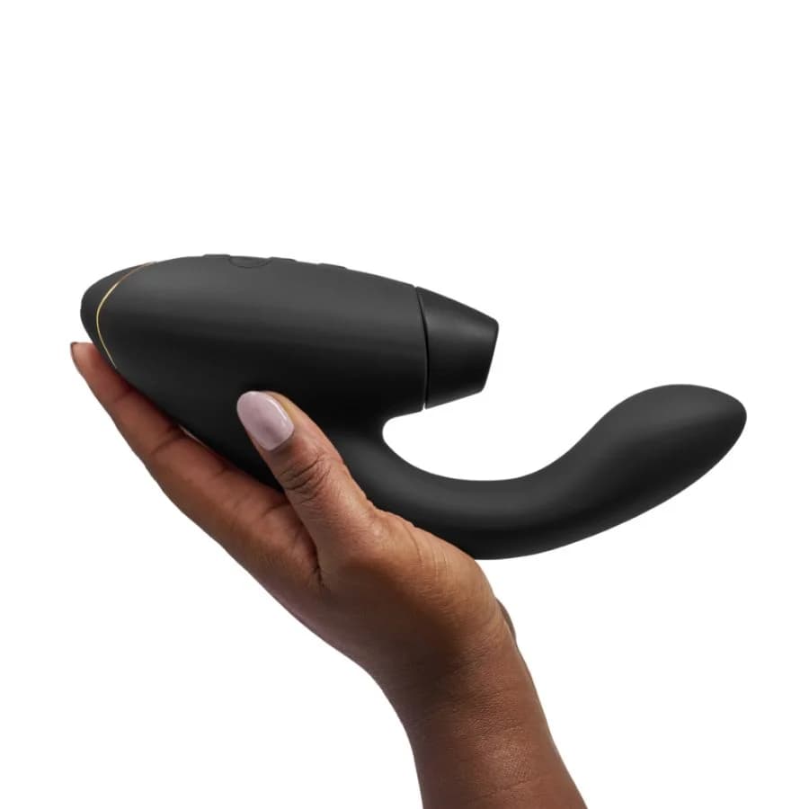 Womanizer Duo 2 陰蒂吸啜 + G點震動器 - 酒紅色