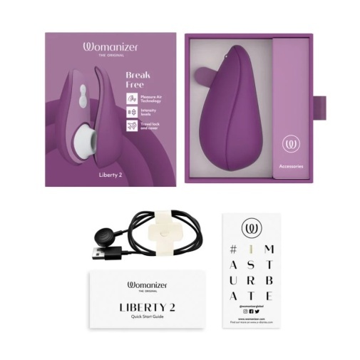 Womanizer Liberty 2 陰蒂吸啜器 - 紫色
