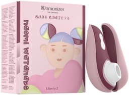 Womanizer 渡邊直美限定聯名款 Liberty 2 便攜版陰蒂吸啜器 - 酒红色