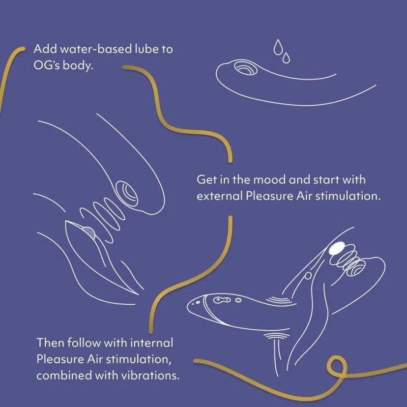 Womanizer OG Pleasure Air G 點吸啜震動按摩棒 淺紫色