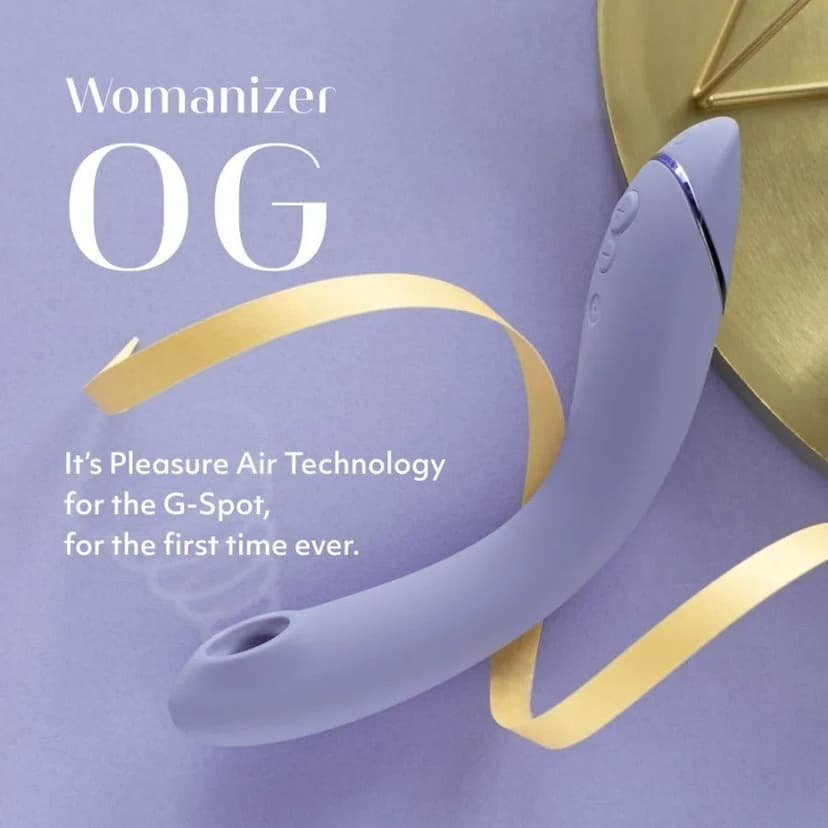 Womanizer OG Pleasure Air G 點吸啜震動按摩棒 淺紫色