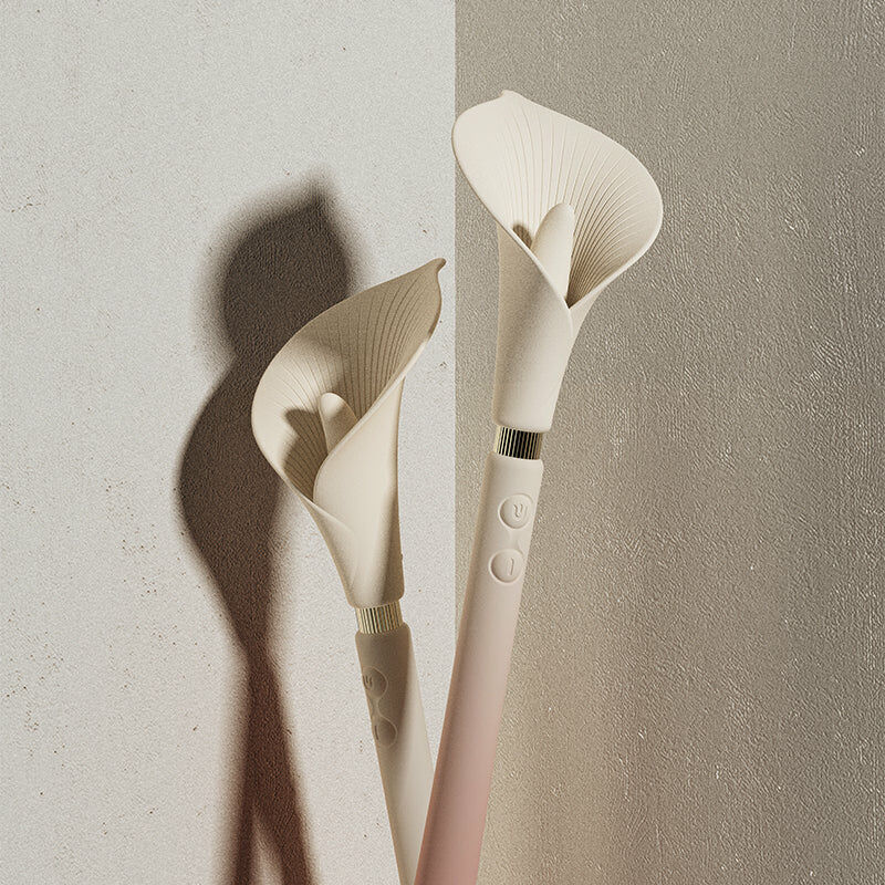 Zalo - Calla 雙端柔軟花瓣震動器 - 櫻花粉紅色