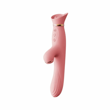 Zalo - Rose Rabbit Vibrator 吸吮震動棒 粉色