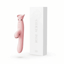 Zalo - Rose Rabbit Vibrator 吸吮震動棒 粉色