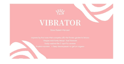 Zalo - Rose Rabbit Vibrator 吸吮震動棒 粉色