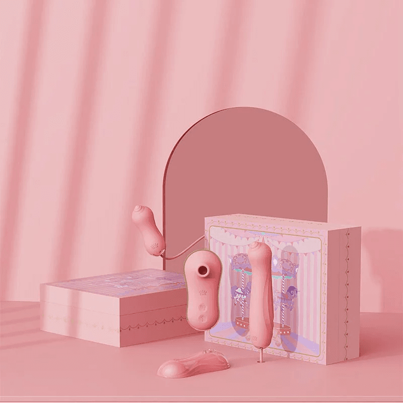 Zalo - Unicorn Set 組合式吸吮抽插器 粉色