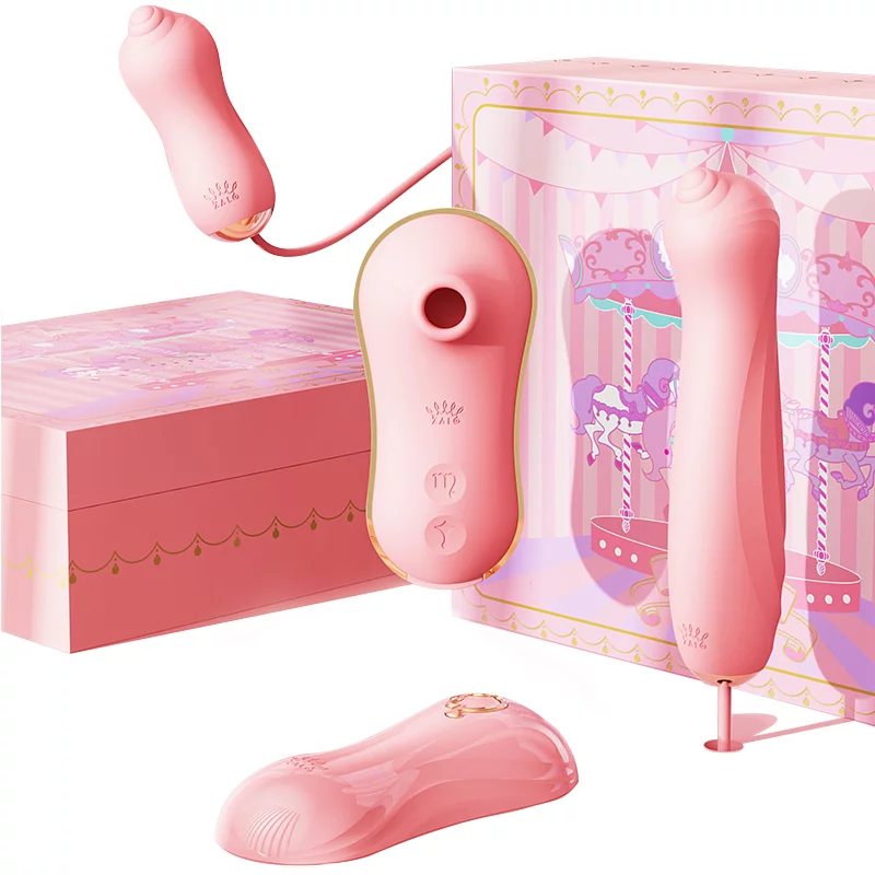 Zalo - Unicorn Set 組合式吸吮抽插器 粉色