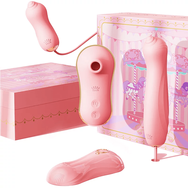 Zalo - Unicorn Set 組合式吸吮抽插器 粉色