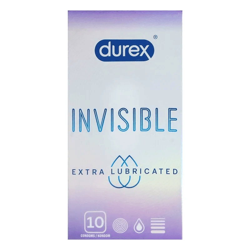 杜蕾斯 Invisible Extra Lubricated 10 片裝 乳膠安全套