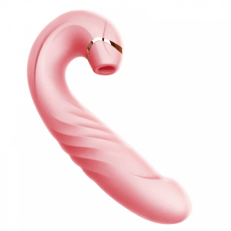 Erocome Draco 天龍座 抽插吸啜可調式雙頭按摩棒 粉紅色