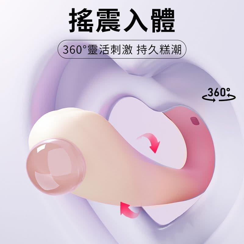 EROCOME - Elephant 長象鼻 雙頭可加熱震動旋轉按摩器 - 粉色