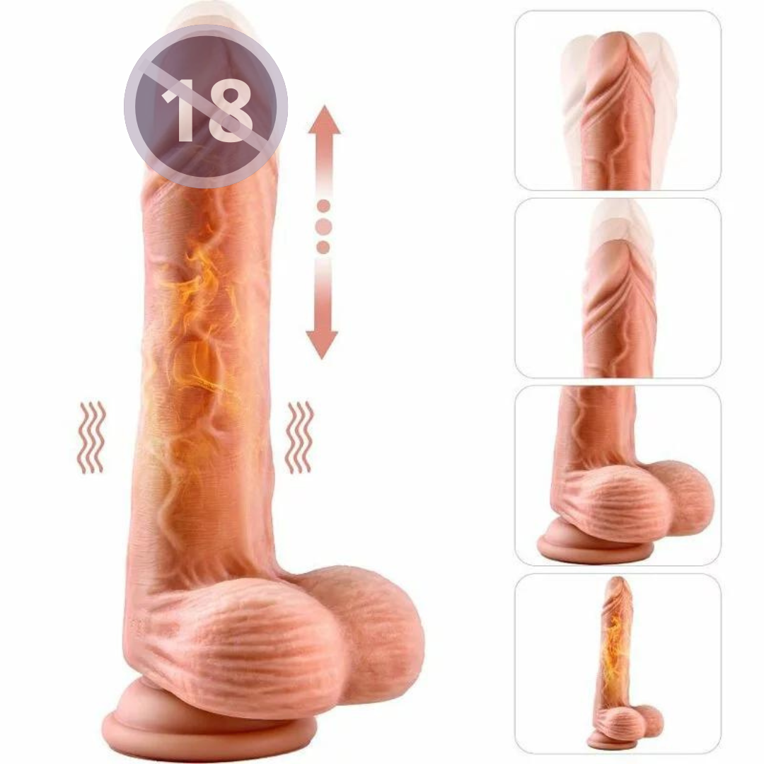 Erocome Hercules 可加熱吸盤式自動伸縮震動仿真陽具