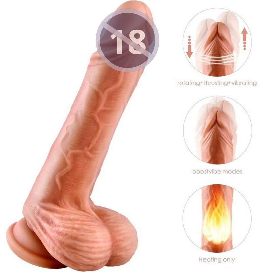 Erocome Hercules 可加熱吸盤式自動伸縮震動仿真陽具